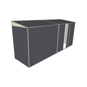 Build-A-Shed 1.2 x 4.5 x 2.0m Skillion Single Sliding Side Door Shed - Grey