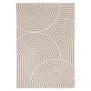 Loopsie-180cm X 120cm-abel Brown And Cream Geometric Washable Rug