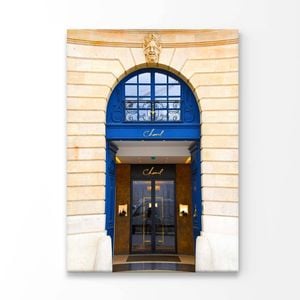 Luxury Blue Colored Fashion Store Print 100% Australian Made 90x120cm (Stretched Canvas)