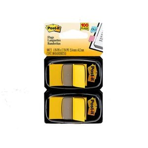Post-it Twin Pack Flags 100pcs (Yellow)