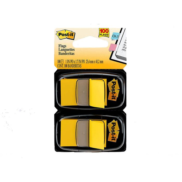 Post-it Twin Pack Flags 100pcs (Yellow)