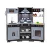 Costway Kids Pretend Play Kitchen Wooden Kitchen Playset Toy Brown