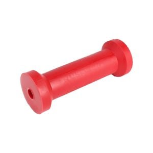 Sunrise Poly Soft Roller 8" Keel Roller 21mm Bore Red - Brps312