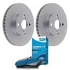 Front Bendix Brake Pads + Rotors for Toyota Corolla ZZE122, Prius NHW10 NHW11