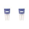 2PK Dexas 26.5cm Silicone Salad Hands Fruit/Vegetable Mixer - Blue
