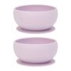 2x Annabel Trends Baby/kids Silicone Suction Food Feeding Bowl Bpa Free 0+ Lilac