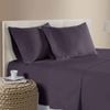 400TC 100% Cotton Sateen Premium Sheet Set 40cm Wall Eggplant Double