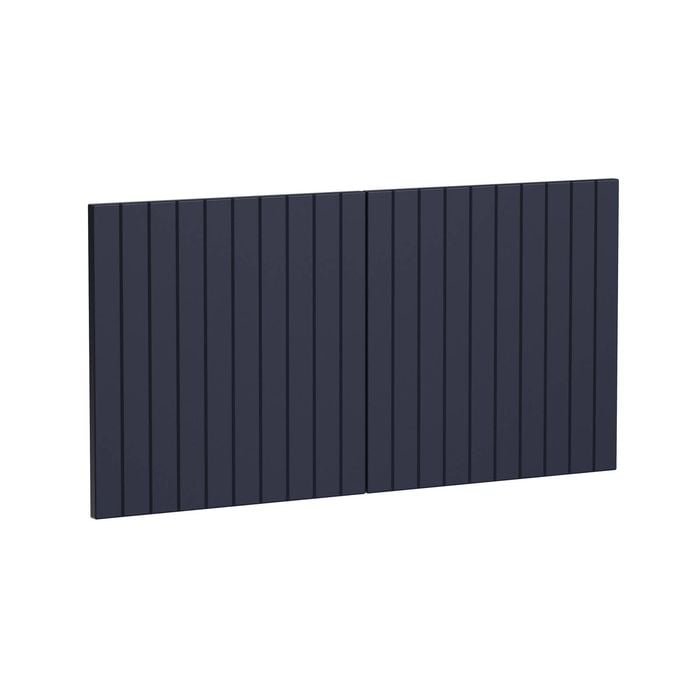 Kaboodle 1000mm Berry Blue V-Groove Fridge Cabinet Doors - 2 Pack