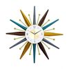Sunrise Retro Wall Clock - 70cm Mid-Century Modern Starburst Design
