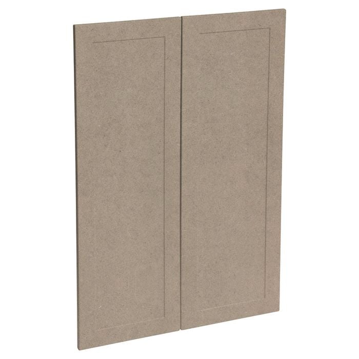 Kaboodle 900mm Raw Board Alpine Medium Pantry Door - 2 Pack