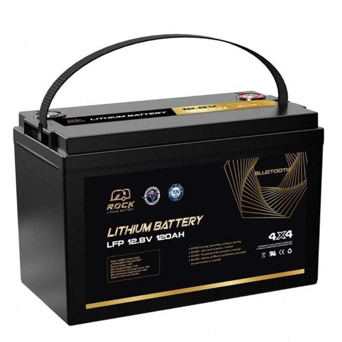 Rock 12V 120Ah LiFePO4 Battery with Bluetooth