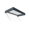 Canopia 1600 x 950mm Aluminium Bracket Polycarb Sophia Canopy - 1600mm x 950mm Grey/Clear