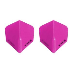2x 3pc Robson Plus Dart Flights Standard Accessory Set - Pink