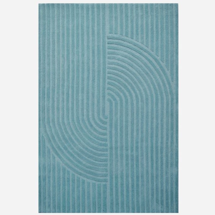 Contemporary Handwoven Wool Rug-Mavis 6363-Cashmere Blue-160x230cm