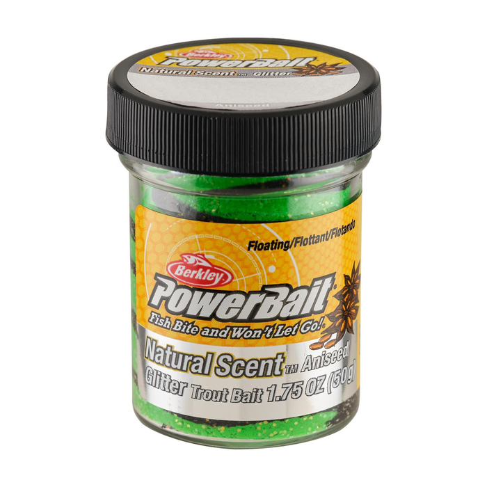 Berkley Powerbait Paste Trout Fishing Bait Aniseed Black / Spring Green
