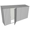 Build-a-Shed 0.8 x 3.7 x 2m Skillion Single Hinged Side Door Shed - Zinc