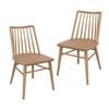 Centrum Furniture Riviera Solid Oak Dining Chair - Set of 2 - Natural