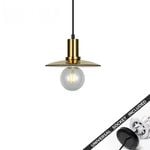 Snap Lighting Chapeau Glass Coolie Downlight to Pendant Light Conversion Kit Brass Small