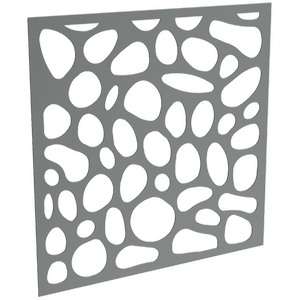 ProtectorAl 300 - 1200 x 300 - 1200mm Monument Riverstone Unframed Solid Aluminium Decorative Panel