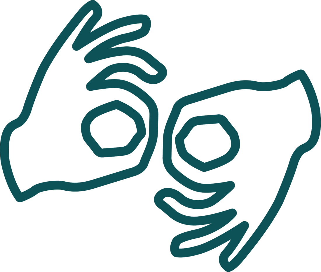 Graphic image for Auslan Icon accessibility icon