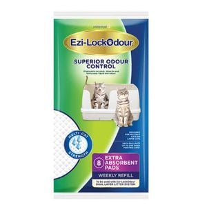 Ezi-LockOdour Ezi-Lockodour Extra Absorbant Cat Litter Pads 8 Pack