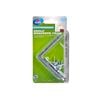 Zenith 75mm Zinc Plated Angle Brackets - 4 Pack