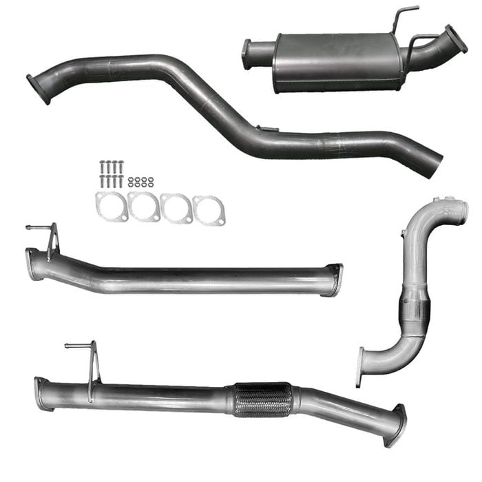 Ignite Exhausts Turbo Back For Isuzu D-max 4jj3 Cat & Muffler Raw Aluminised Steel