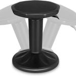 Costway Ergonomic Wobble Stool Height Adjustable Classroom Home Black