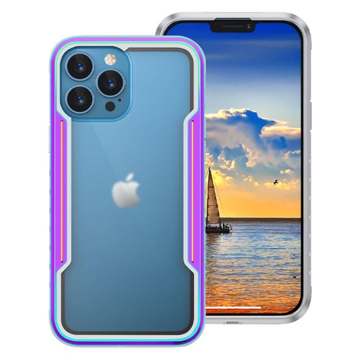 Soka Metal Case (suits Iphone 15 Pro) - Rainbow