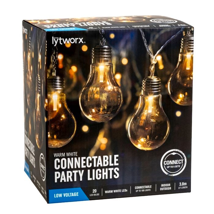 Lytworx 20 Warm White Connectable Party Lights