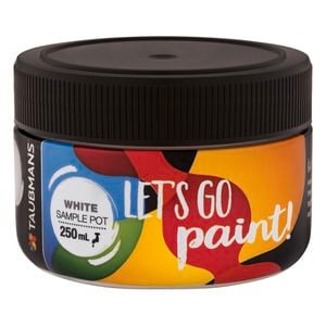 Taubmans 250ml White Sample Pot