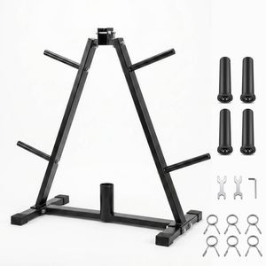 Centra Weight Plate Storage Rack Barbell Holder Stand 250KG Home Gym Fitness