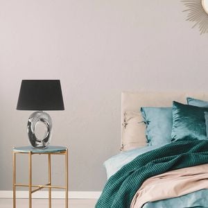 Vencha Shine Ceramic Table Lamp - Silver