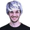 S WIG 80s Fancy Dress s Party Costume Rock Bogan Accessory Punk 70s White/Black