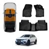 Front Rear Floor Mats For Volkswagen Vw Tiguan Allspace 2018-2024 Heavy Duty All Weather Car Mats Carpet Liner Set