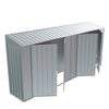 Build-a-Shed 0.8 x 4.5 x 2.0m Skillion Double Plus Double Hinged Side Doors Shed - Zinc