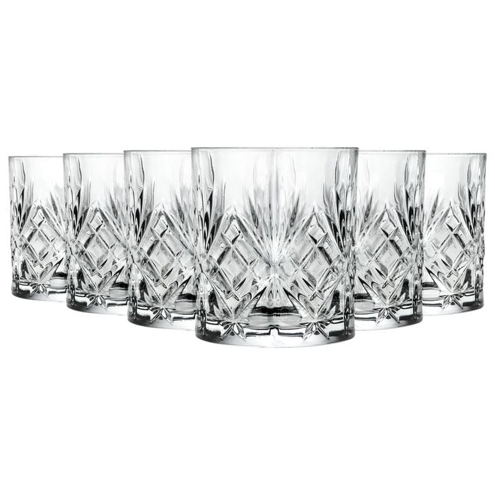 RCR Crystal Melodia Whisky Glasses - 340ml - Pack of 6