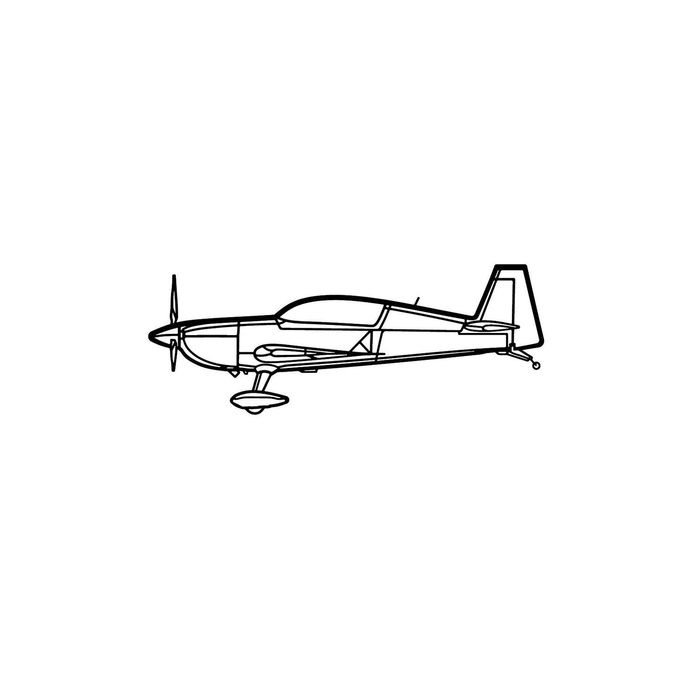 Ignite Laser Extra 300LP - High-Performance Aerobatic Aircraft Silhouette Metal Wall Art Coated Black 15.7 inch - 40 cm