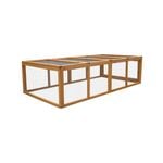 Furtastic Rectangular Wooden Chicken Coop & Rabbit Hutch