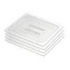 SOGA 1/2 GN Polycarbonate Food Pan Lids Clear 4 Pack