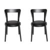 Sk Designer Living | Pack Of 2 | Replica Passoni Pagaia Dining Chair | Pu Leather - Black