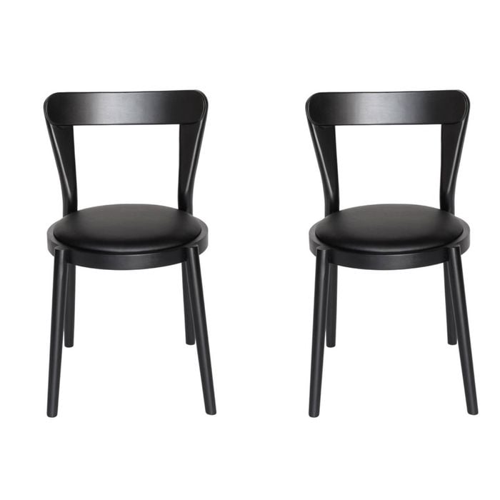 Sk Designer Living | Pack Of 2 | Replica Passoni Pagaia Dining Chair | Pu Leather - Black