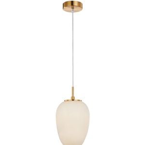 CLA Lighting Pino Interior Opal Matt Mirror Finish Glass Oval Pendant Light