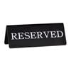 Chef Inox Double-sided Sign Reserve Black 120x100mm Tabletop Restaurant Cafe Signage