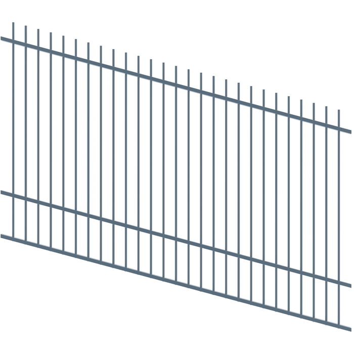 ProtectorAl 1201 - 2400 x 1500mm Deep Ocean Raked Up to 15º Picket Top Pool Fence Panel