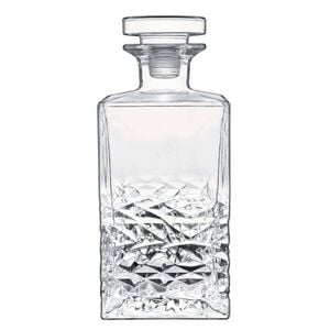 Luigi Bormioli Mixology 750ml Textures Spirits Glass Decanter w/ Stopper