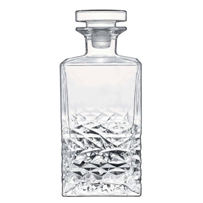 Luigi Bormioli Mixology 750ml Textures Spirits Glass Decanter w/ Stopper