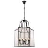 Vencha Brentwood 10 Light Traditional Pendant - Black