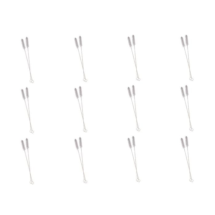 12x 2pc Appetito Straw Cleaning Brush Home Kitchen Set