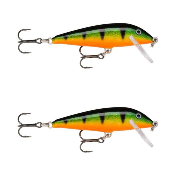 2x Rapala 7cm Countdown Sinking Hardbody Balsa Fishing Lures - Perch
